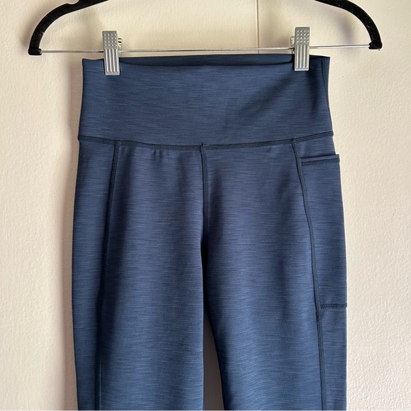 Sweaty Betty Super Sculpt Yoga Leggings Navy Blue 7/8 Length Size Small - Picture 4 of 11